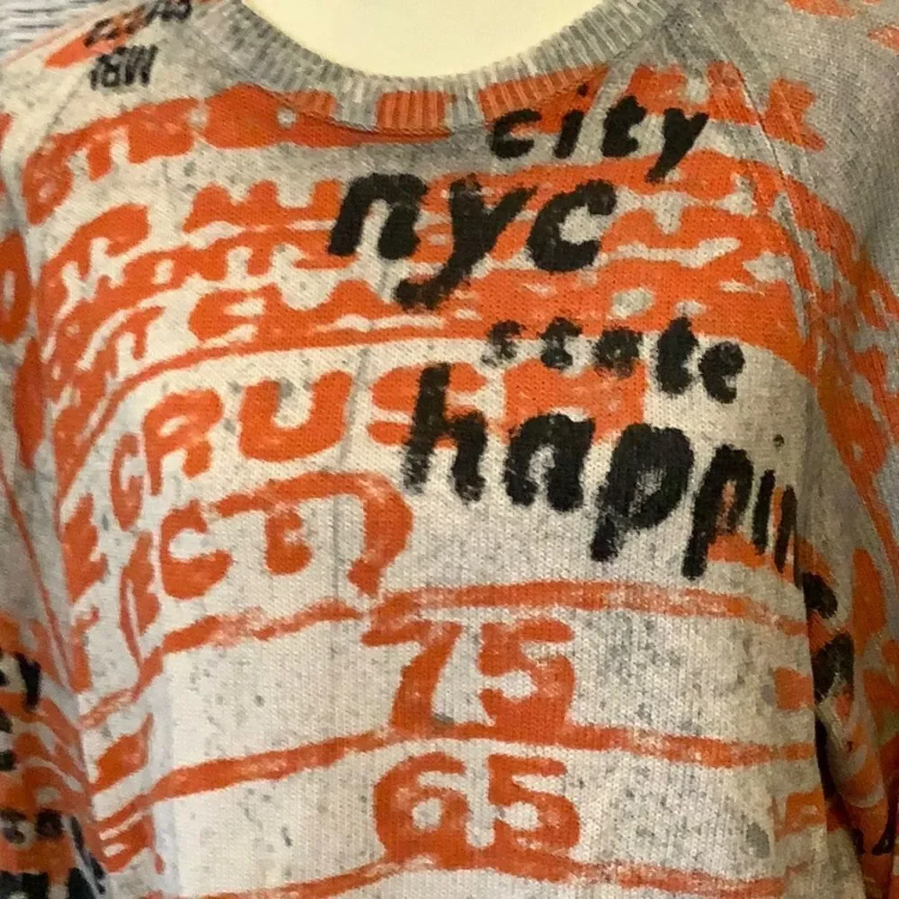 Express nyc state grapic sweater large